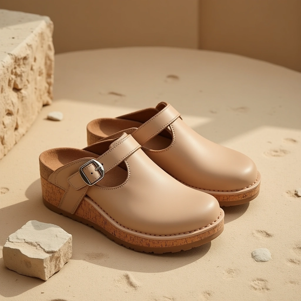 Sabots PRO Cuir naturel- Mars Red— 37