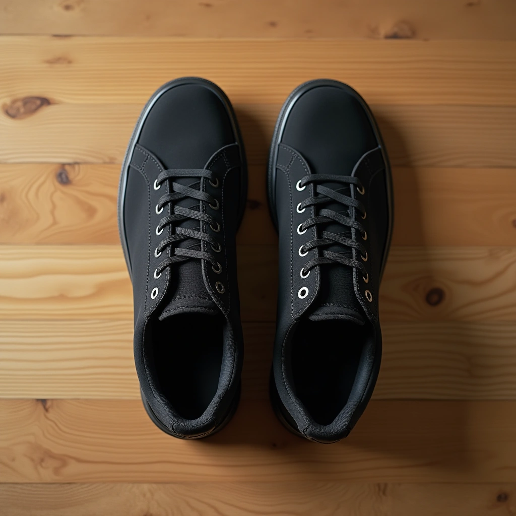 Sneakers Confort en Daim noir— 42